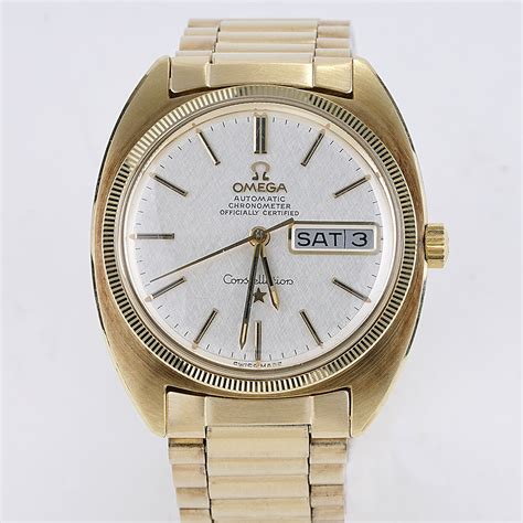 omega constellation 70s gold watch price|Omega Constellation 1970 price.